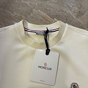 Moncler Logo Patch Cotton Sweatshirt White - 4