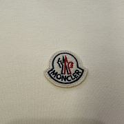 Moncler Logo Patch Cotton Sweatshirt White - 3