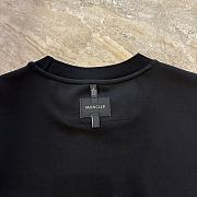 Moncler Logo Patch Cotton Sweatshirt Black - 6