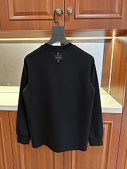 Moncler Logo Patch Cotton Sweatshirt Black - 5