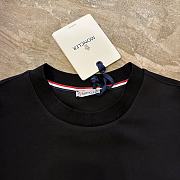 Moncler Logo Patch Cotton Sweatshirt Black - 2