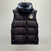 Moncler Cyclone High Neck Quilted Jacket Dark Blue - 6