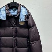 Moncler Cyclone High Neck Quilted Jacket Dark Blue - 4