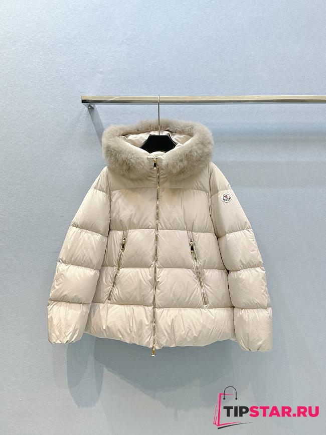 Moncler Laichefur Puffer Jacket Beige - 1