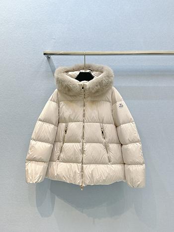 Moncler Laichefur Puffer Jacket Beige