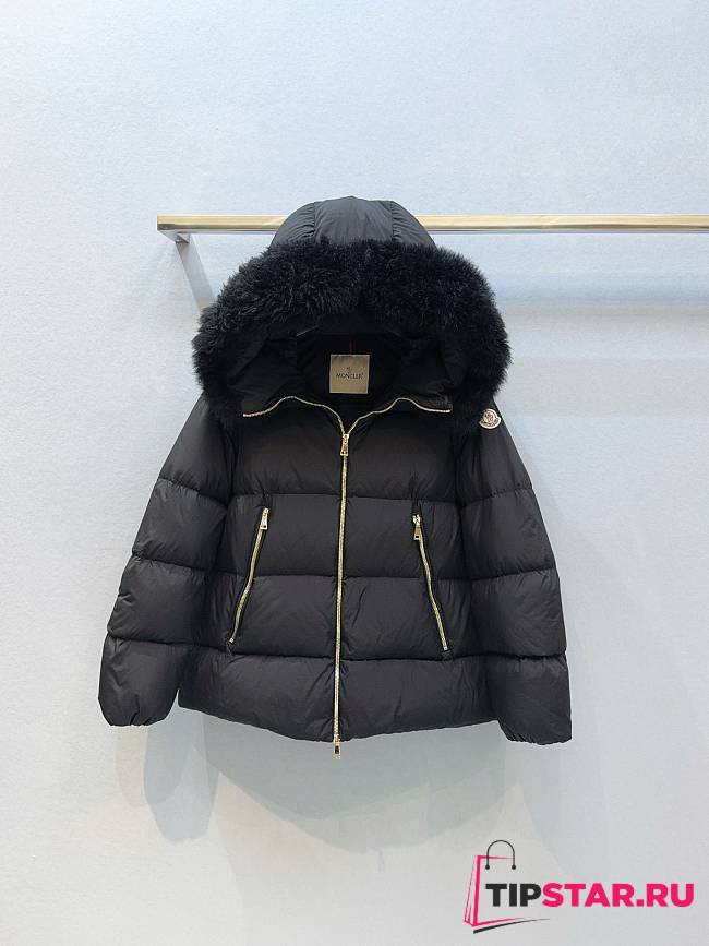 Moncler Laichefur Puffer Jacket Black - 1