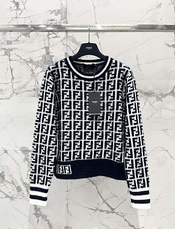 Fendi FF-jacquard sweater black