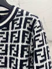 Fendi FF-jacquard sweater black - 6