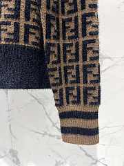 Fendi FF-jacquard sweater brown - 5