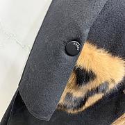 Fendi Coat With Fur Pockets In Black - 2