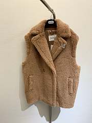 Max Mara Teano' teddy vest brown - 1