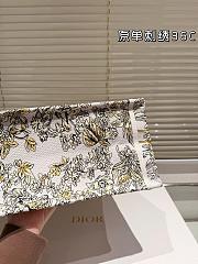 Dior Large Book Tote Latte Embroidery with Gold-Tone  - 3