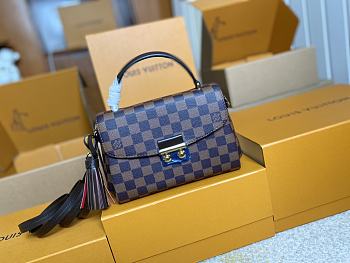 Louis Vuitton Croisette Bag Damier Ebene Canvas material