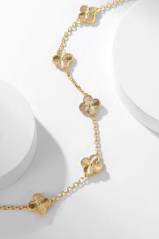 Van Cleef & Arpels Alhumbra Vintage Necklace Gold Tone In Gold - 3