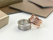 Bvlgari Rings In Silver/Rose Gold - 1