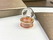 Bvlgari Rings In Silver/Rose Gold - 5