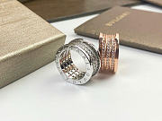 Bvlgari Rings In Silver/Rose Gold - 4