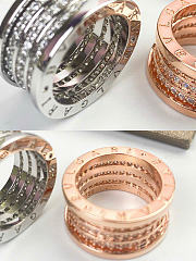 Bvlgari Rings In Silver/Rose Gold - 2