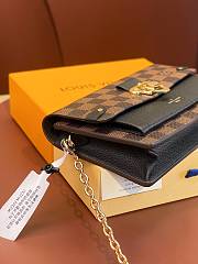 Louis Vuitton Vavin Chain Wallet Damier Ebene coated black - 6