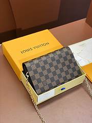 Louis Vuitton Vavin Chain Wallet Damier Ebene coated black - 5