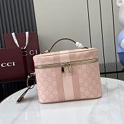 Gucci Ophidia medium travel bag Dusty pink GG Supreme canvas - 1