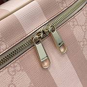 Gucci Ophidia medium travel bag Dusty pink GG Supreme canvas - 3