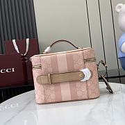 Gucci Ophidia medium travel bag Dusty pink GG Supreme canvas - 2