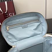 Gucci Ophidia medium travel bag Dusty blue GG Supreme canvas - 3