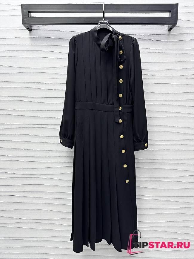 Louis Vuitton Dress silk in black - 1