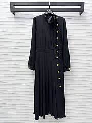 Louis Vuitton Dress silk in black - 1