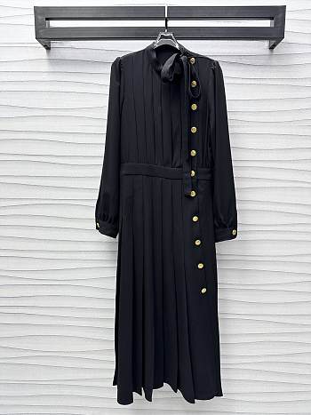 Louis Vuitton Dress silk in black