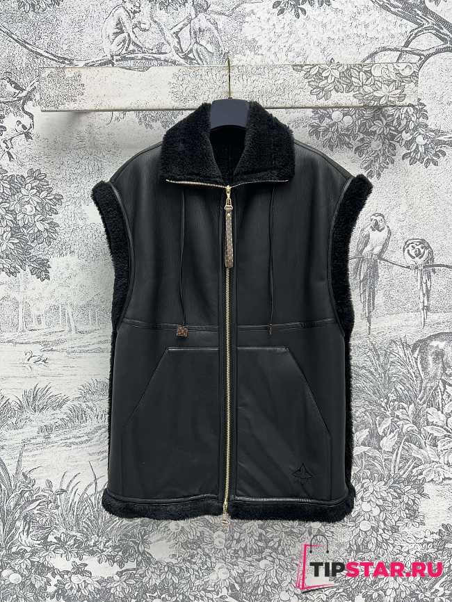 Louis Vuitton Shearling Leather Gilet 1AGBW4 - 1