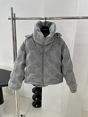 Louis Vuitton Short Down Jacket Monogram In Gray - 1