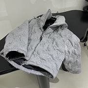 Louis Vuitton Short Down Jacket Monogram In Gray - 3