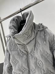 Louis Vuitton Short Down Jacket Monogram In Gray - 2