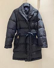 Louis Vuitton Long Down Coat Monogram In Black - 1