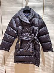 Louis Vuitton Long Down Coat Monogram In Black - 4