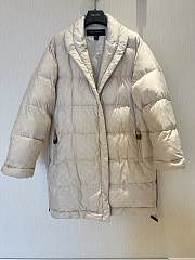 Louis Vuitton Long Down Coat Monogram In Beige - 1