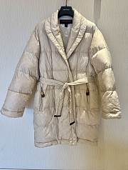 Louis Vuitton Long Down Coat Monogram In Beige - 4