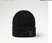 Louis Vuitton Crush Monogram Beanie Black M96194 - 1