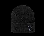 Louis Vuitton Crush Monogram Beanie Black M96194 - 5