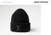 Louis Vuitton Crush Monogram Beanie Black M96194 - 2