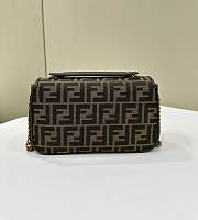 Fendi Baguette Chain Midi Bag Brown - 2