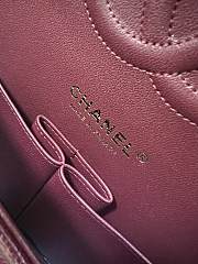 Chanel Classic Flap Bag Caviar In Burgundy Color - 3