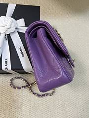 Chanel Classic Flap Bag Caviar In Purple Color - 6