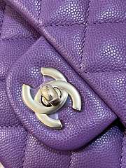 Chanel Classic Flap Bag Caviar In Purple Color - 3