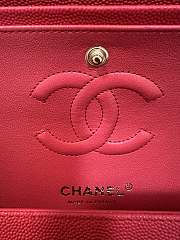 Chanel Classic Flap Bag Caviar In Red Color - 2