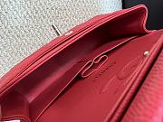 Chanel Classic Flap Bag Caviar In Red Color - 6