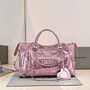 Balenciaga Medium Le City tote bag shiny pink - 1