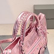 Balenciaga Medium Le City tote bag shiny pink - 6